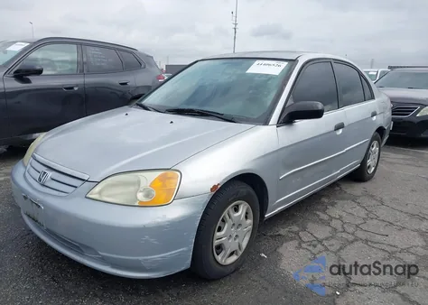 2001 Honda Civic Lx z USA, uszkodzony, nr VIN 2HGES16561H563190